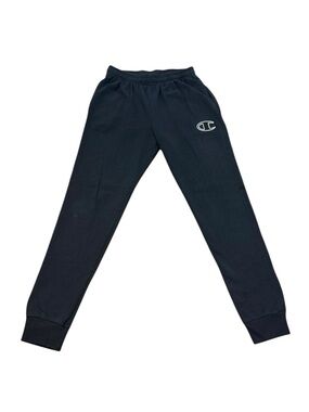 Champion Black Cotton Sweatpants Mens Size 28 Fleece Jogger Pants